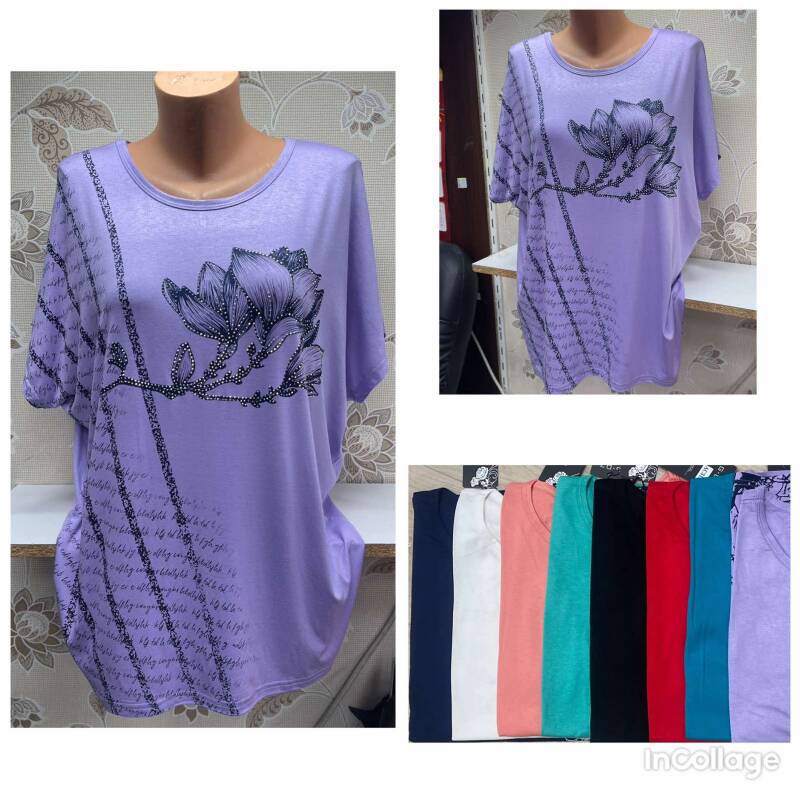 Bluzki damskie Roz L-3XL, Mix Kolor Paczka 12 szt